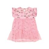 Vestido Infantil Florido Trick Nick Rosa G