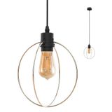 Lustre Pendente Taschibra Aramado Circle Dourado E27 Bivolt