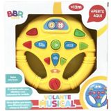 Volante Musical Baby Com Som E Luz 15cm Bbr