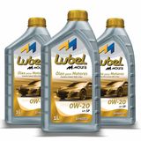 Óleo Para Motores 0w-20 Api Sp Sintético Lubel 1 Litro - 3 Unidades