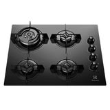 Fogão Cooktop 4 Bocas A Gás Com Tripla Chama Ke4tp Electrolux Bivolt Preto