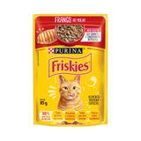 Ração Úmida Nestle Purina Gatos Friskies Frango Ao Molho Sachê 85g