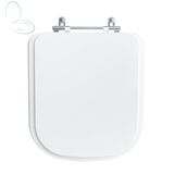 Tampa Vaso Sanitário Poliester Acrilico Quadra Branco Para Bacia Deca