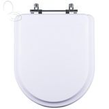 Tampa Vaso Sanitário Poliester Acrilico Level Branco Para Bacia Deca