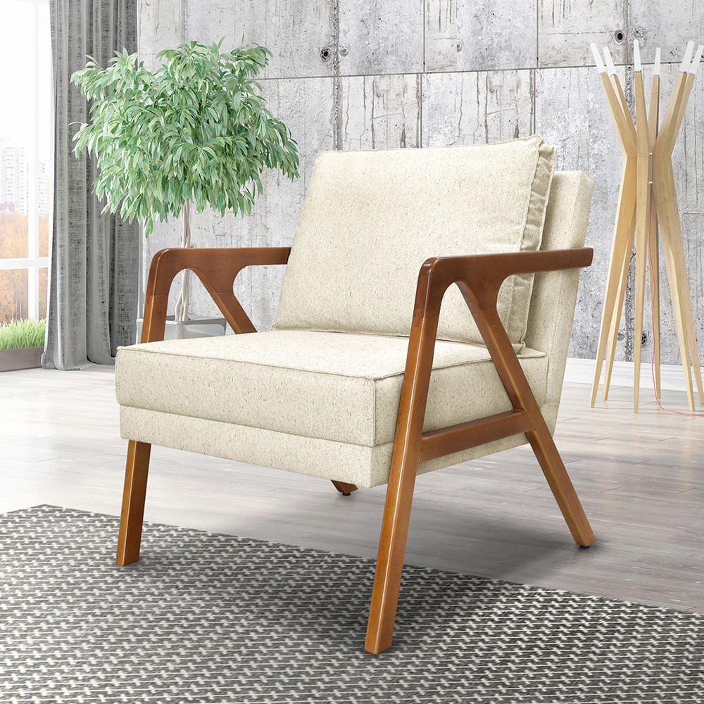 Poltronas Vitória Luxo Compreflex Em Linho