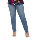 Calça Jeans Feminina Plus Size Secret Glam Azul Plus 52
