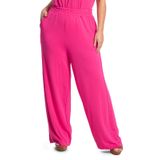 Calça Feminina Plus Size Molecontton Secret Glam Rosa Plus G2