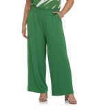 Calça Feminina Plus Size Molecontton Secret Glam Verde Plus G4