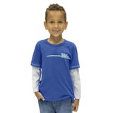 Camiseta Masculina Manga Longa Rovitex Kids Azul 10