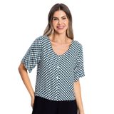Camisa Feminina Viscose Creponada Rovitex Verde P