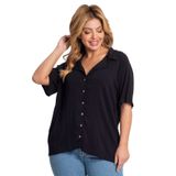 Camisa Feminina Plus Size Secret Glam Preto Plus G1