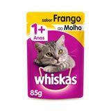 Ração Úmida Whiskas Sachê Frango Ao Molho Para Gatos Adultos 85g