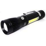 Lanterna Tática Led Militar Swat - Lanterna Cob Bateria Usb Longo Alcance Bm-8433