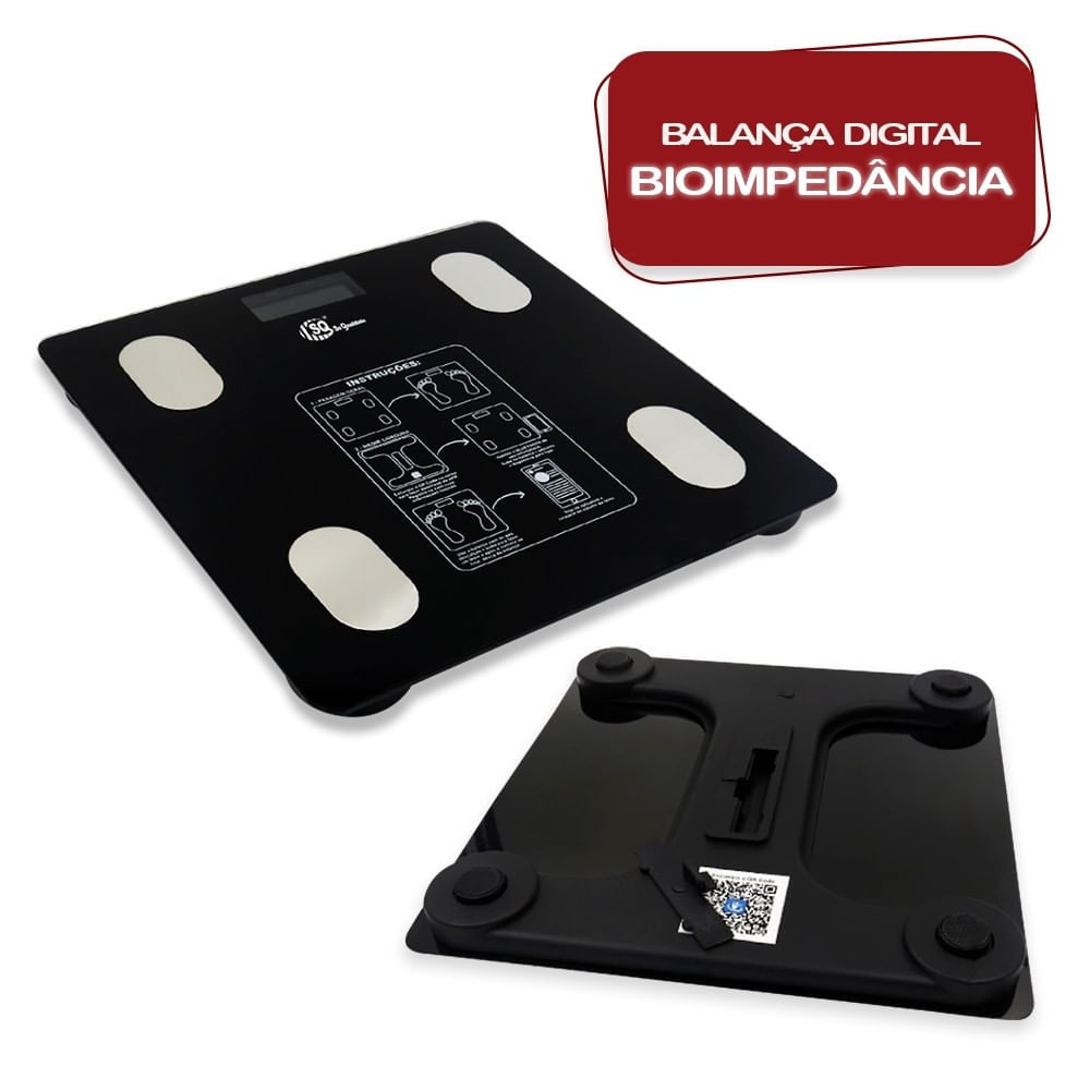 Balança Digital Corporal Bioimpedancia Aplicativo Bluetooth