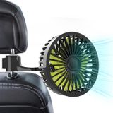 Ventilador Portátil Do Carro Para O Banco Traseiro 3 Velocidade Vento Forte 5v Mini C