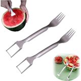 2-em-1 Watermelon Fork Slicer Novo Cortador De Melancia Scutter S