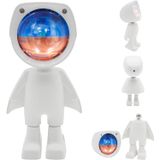 Lâmpada Do Pôr Do Sol Projeção De Astronauta Bonito Recarregável E 360