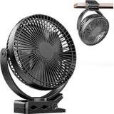Ventilador De Mesa Usb Ventilador Portátil Recarregável Clipe De 8 Polegadas No Ventilador