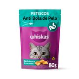 Petisco Whiskas Temptations Anti Bola De Pelo Gatos Adultos 80g