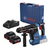 Martelete Perfurador Rompedor 18v Gbh 187-li Bosch Com 2 Baterias 4ah E Carregador