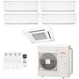 Ar-condicionado Multi Split Inverter Fujitsu 45.000 (2x Evap Hw 7.000 + 2x Evap Hw 12.000 + 1x Evap Cassete 4 Vias 18.000) Quente/frio 220v