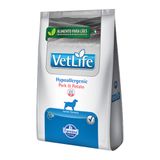 Ração Vet Life Cães Hypoallergenic Pork E Potato 10,1kg