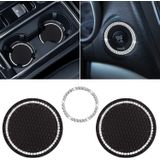 Porta-copos Bling Insert Coasters, 2,75 Polegadas Car Interior Accessories Durável Universal Auto Anti Slip Silicone Car Cup Coaster 2 Pcs,