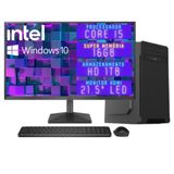 Computador Completo 3green Desktop Intel Core I5 16gb Monitor 21.5&quot; Full Hd Hdmi Hd 1tb Windows 10 3d-119