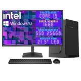 Computador Completo 3green Desktop Intel Core I5 16gb Monitor 21.5&quot; Full Hd Hdmi Ssd 256gb Windows 10 3d-121