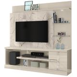 Estante Home Para Tv 55 Polegadas 6411 Calacata Off White Mdt