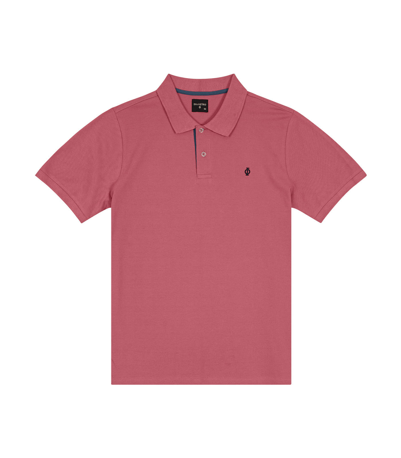 Polo Masculina Piquet Diametro Rosa Gg