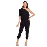 Macacão Manga Única Viscose Sarjada Endless Preto M