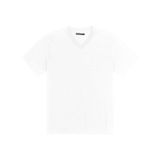 Camiseta Masculina Decote V Meia Malha Diametro Branco G