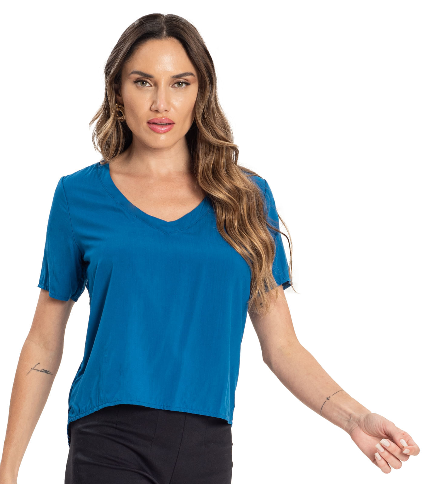 Blusa Feminina Viscose Endless Azul P