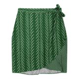 Saia Midi Plus Size Mix De Estampas Secret Glam Verde Plus G1