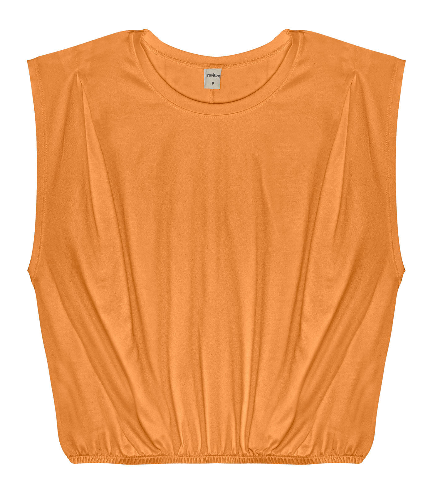 Regata Com Elástico Em Malha Delicate Rovitex Marrom G