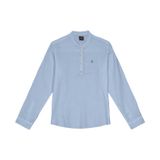 Camisa Manga Longa Linho Flamê Diametro Azul P