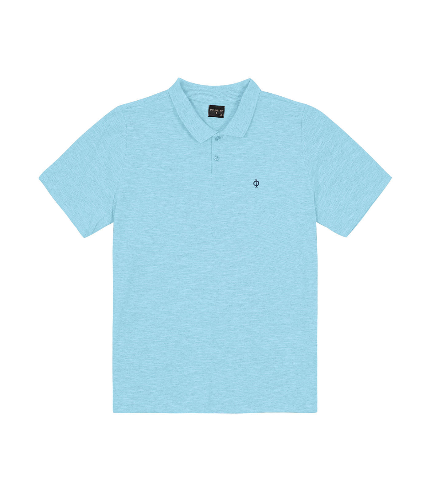 Polo Masculina Básica Plus Size Piquê Diametro Azul Plus G1