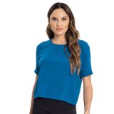 Blusa Feminina Decote Redondo Endless Azul G