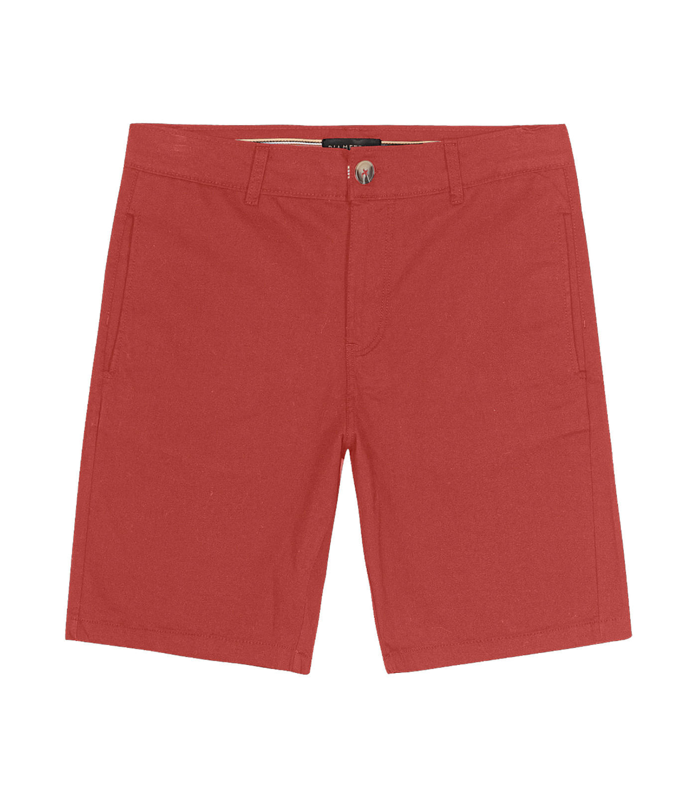 Bermuda Masculina Com Bolsos Sarja Diametro Marrom 48