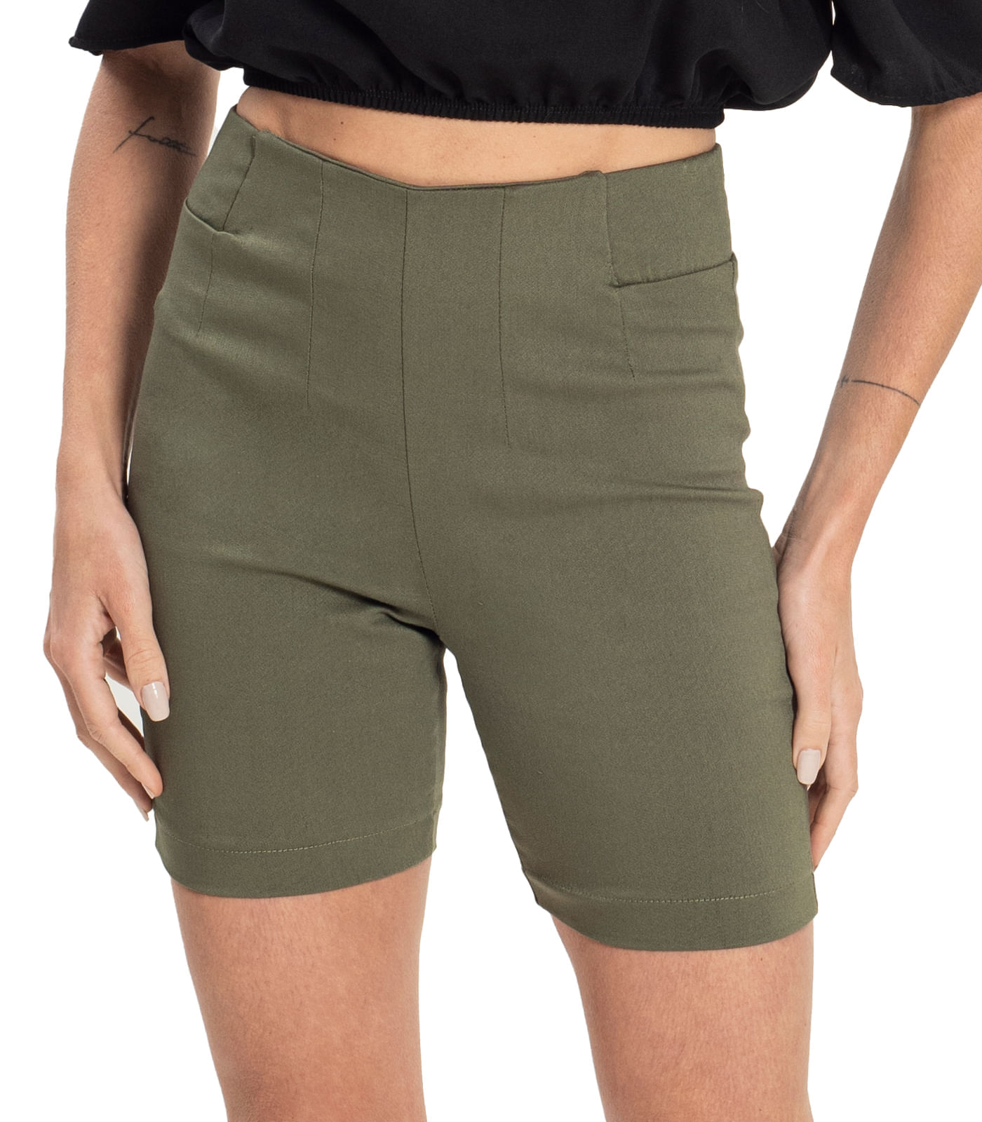 Bermuda Feminina Bengaline Endless Verde M