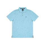 Polo Masculina Triângulos Piquet Diametro Azul Gg