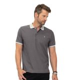 Polo Masculina Piquet Diametro Cinza G