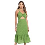 Vestido Midi Feminino Laise  Endless Verde G
