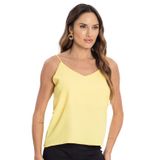 Blusa De Alça Tecido Crepe Marrocos Endless Amarelo G