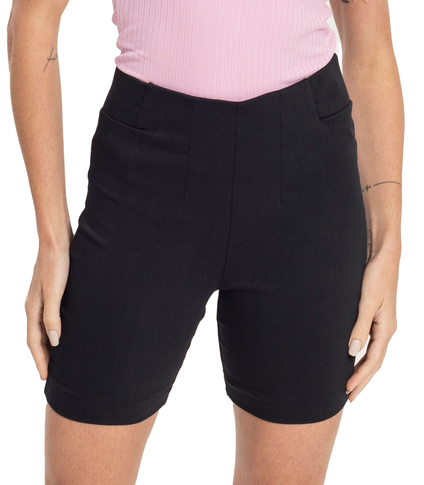 Bermuda Feminina Bengaline Endless Preto P