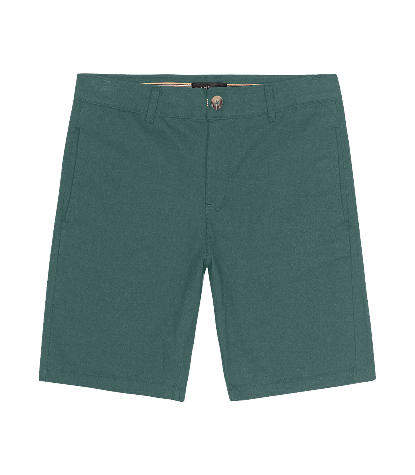 Bermuda Masculina Com Bolsos Sarja Diametro Verde 46