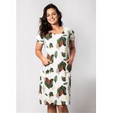 Vestido Pau a Pique Estampado Off White OFF WHITE - P