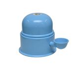 Bebedouro Vida Mansa Alumínio Azul Claro Para Raças Pequenas - 1,4 L