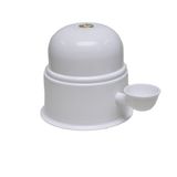 Bebedouro Vida Mansa Alumínio Branco Para Raças Pequenas - 1,4 L